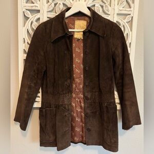 Brown Suede Women's Jacket